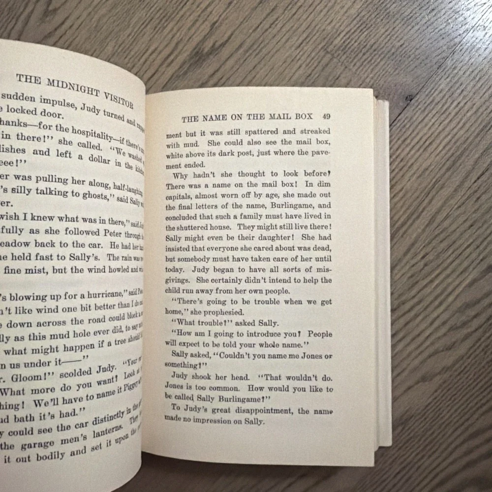 Judy Bolton Mystery‎ #12 The Midnight Visitor 1st Edition hcdj Margaret Sutton